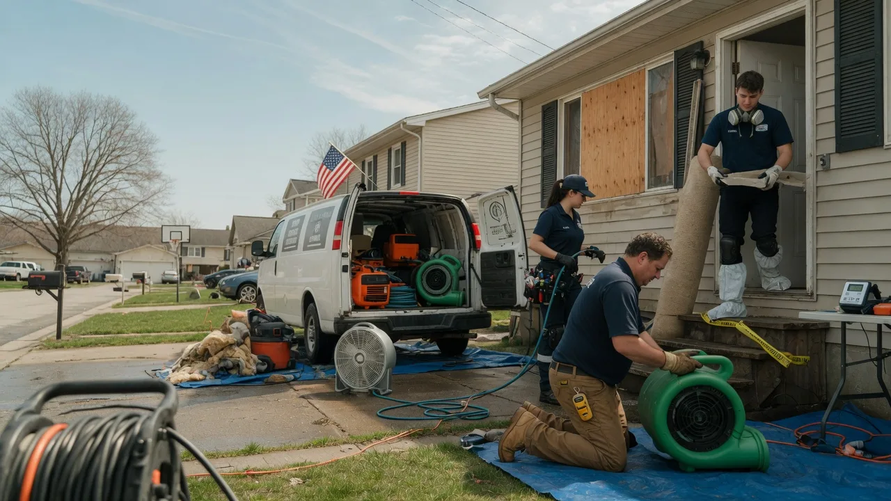 Water Damage Restoration in Harrisburg, IL near me
